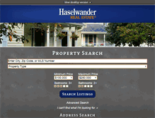 Tablet Screenshot of haselwander.com